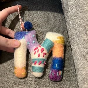 Anthropologie Christmas Holiday Ornament ‘M’